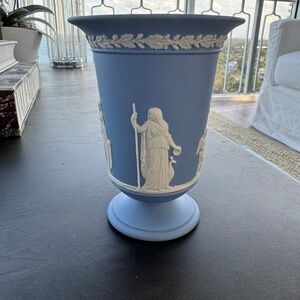 Wedgwood Jasperware Vase - blue vintage